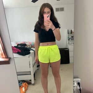 NEON YELLOW OLD NAVY SHORTS!!